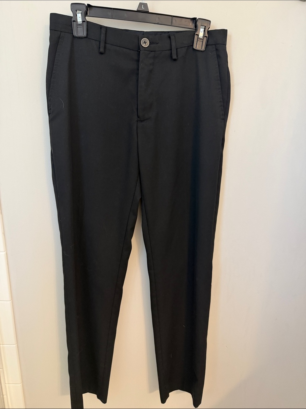 Marc Anthony Black Men's Tailored Dress Pants